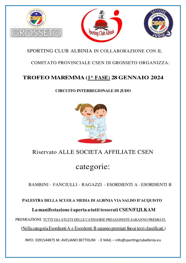 Trofeo Maremma 1° Fase