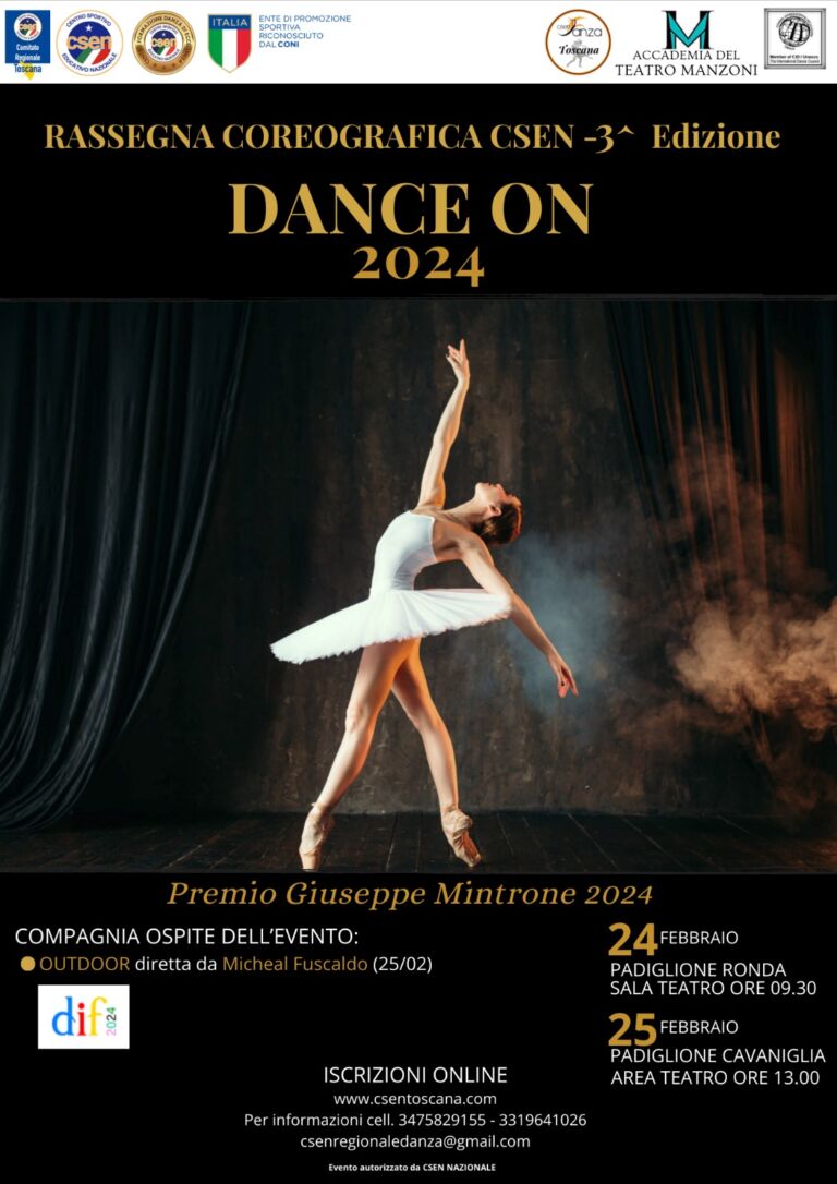 Dance On 2024 – Rassegna Coreografica CSEN 3° Edizione